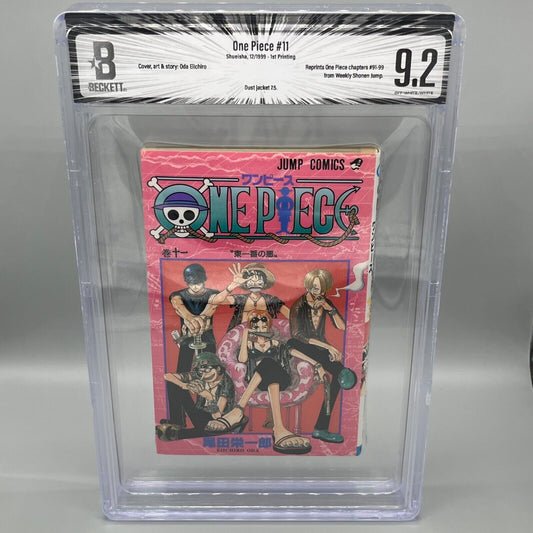 BGS 9.2  One Piece Vol. 11 Japanese Jump Comic 1999 1st Printing Manga